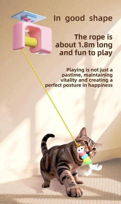 Pet Cat Toys Electric Smart Door Hanging Toy Self-Entertainment and Fun Cat Interactive Amusement Scratch Rope Artifact Supplies