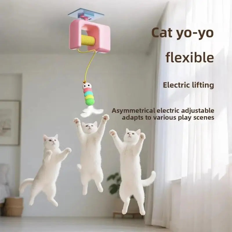Pet Cat Toys Electric Smart Door Hanging Toy Self-Entertainment and Fun Cat Interactive Amusement Scratch Rope Artifact Supplies