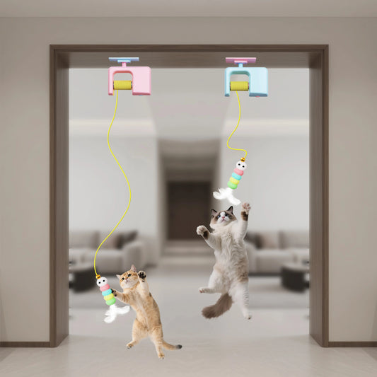 Pet Cat Toys Electric Smart Door Hanging Toy Self-Entertainment and Fun Cat Interactive Amusement Scratch Rope Artifact Supplies