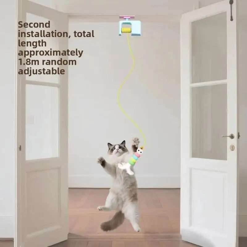 Pet Cat Toys Electric Smart Door Hanging Toy Self-Entertainment and Fun Cat Interactive Amusement Scratch Rope Artifact Supplies