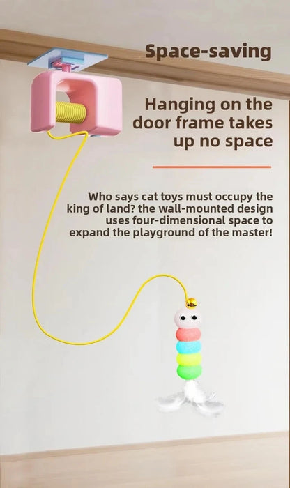 Pet Cat Toys Electric Smart Door Hanging Toy Self-Entertainment and Fun Cat Interactive Amusement Scratch Rope Artifact Supplies