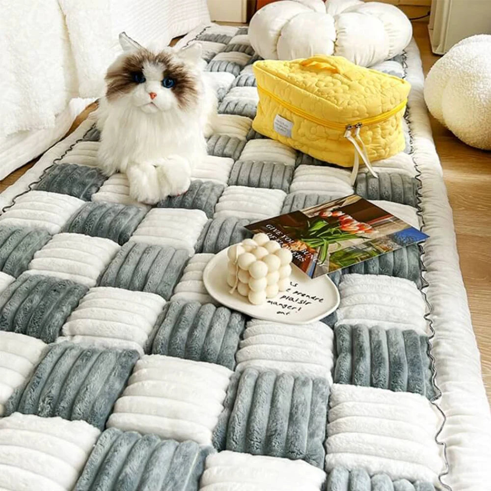 Dog Bed Mat Warm Pet Cat Scratchable Blanket Anti-slip Washable Cushion Sofa Couch Cover Protector For Large Dogs Pet Supplies